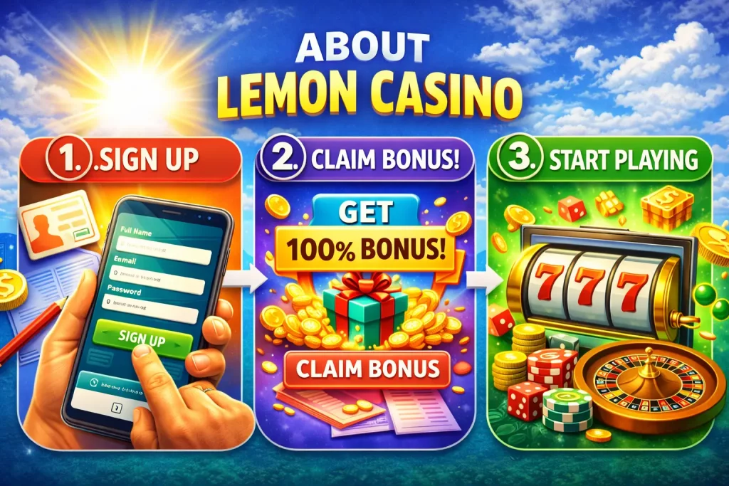 Lemon Casino – etapy rejestracji i rozpoczęcia gry: zapisać się, odebrać bonus i rozpocząć rozgrywkę